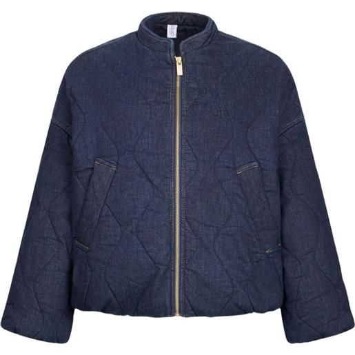 LIU JO bomber denim trapuntato - blu