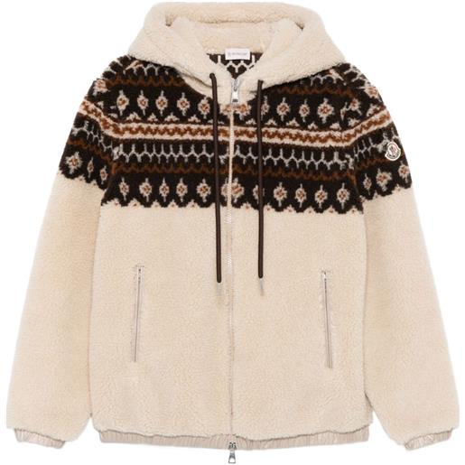 Moncler felpa con cappuccio - toni neutri