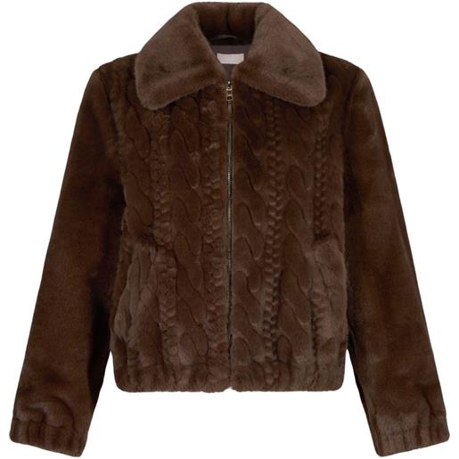 LIU JO giacca intrecciata - marrone