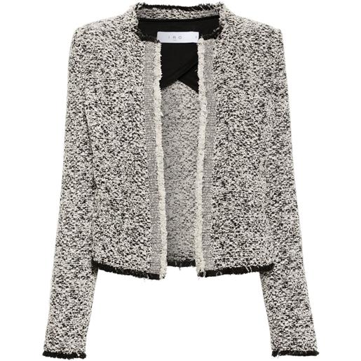IRO giacca hazela crop in tweed - nero