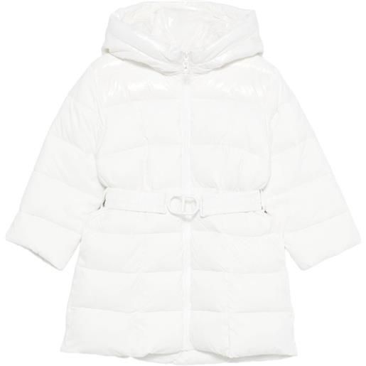 TWINSET Kids cappotto con cappuccio - bianco