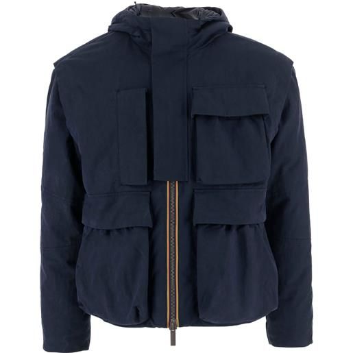 Giacca Trapuntata Uomo DSTREET – Cappuccio, Collo Alto, Cerniera – Colori: Rosso, Giallo, Blu