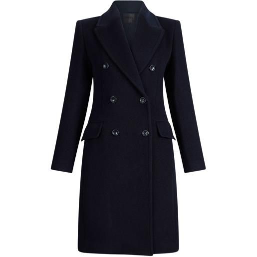 LIU JO cappotto doppiopetto in misto lana - blu