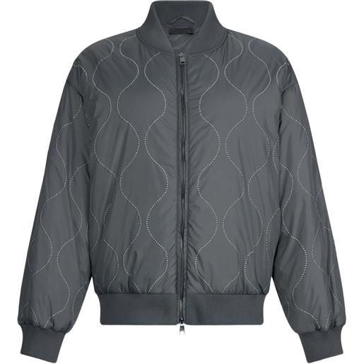LIU JO bomber trapuntato con borchie - grigio