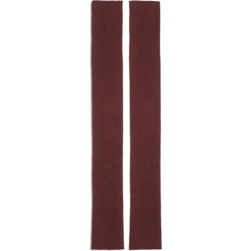 SA SU PHI guanti in seta e cashmere - marrone