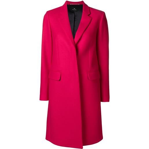 PS Paul Smith cappotto sartoriale midi - rosa