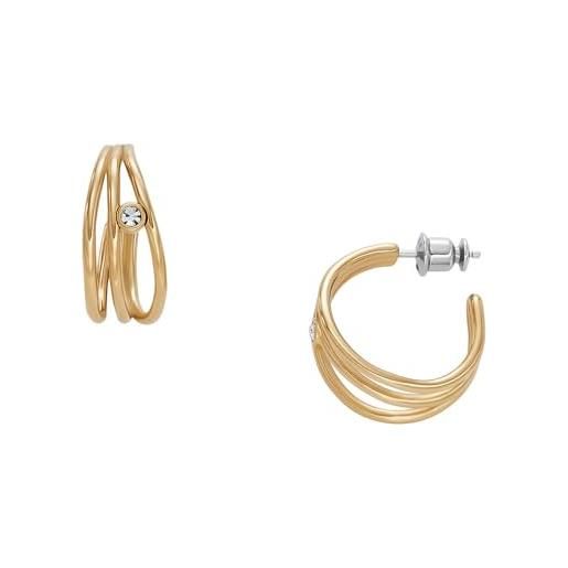 Skagen Orecchini da donna in acciaio inossidabile o semipreziosi con chiusura a filo aperto Skagen Agnethe, Verde Smeraldo