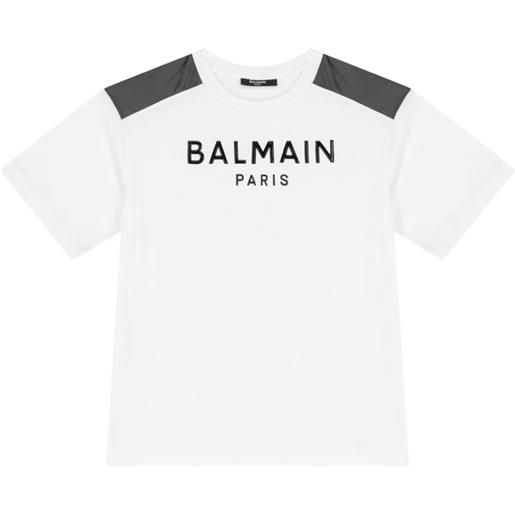Balmain Kids t-shirt con stampa - bianco