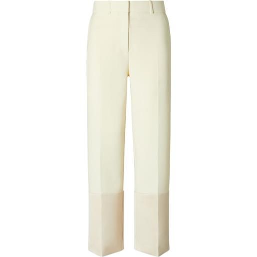 Tory Burch pantaloni con polsini a contrasto - toni neutri