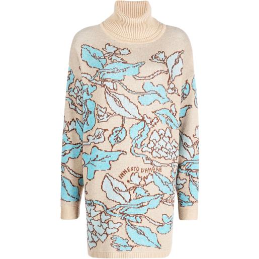 TWINSET maglione a fiori jacquard TWINSET x marco rambaldi - toni neutri