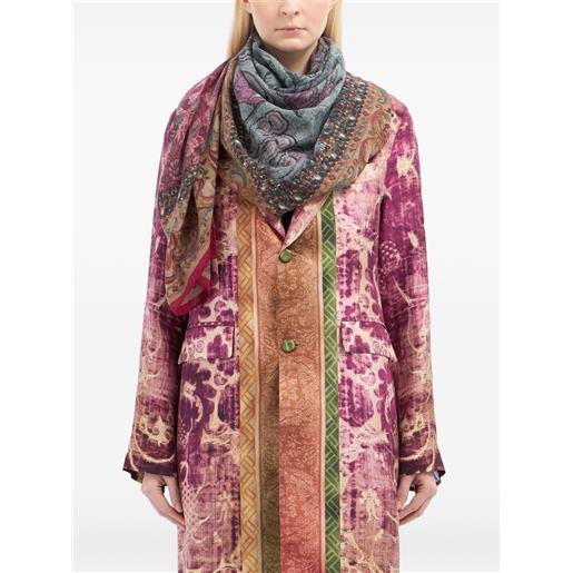 Pierre-Louis Mascia foulard a fiori - toni neutri