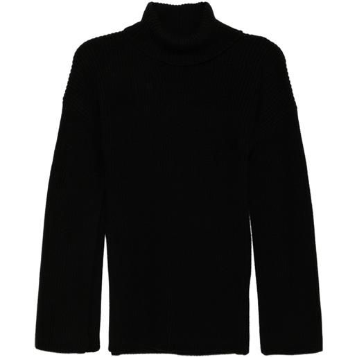 TOTEME felpa con spacchi sulle maniche - nero