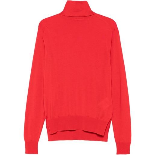 Jil Sander maglione a collo alto - rosso