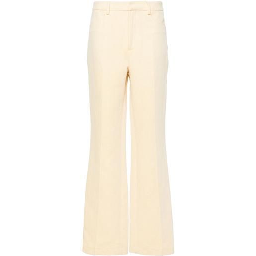 Zadig&Voltaire pantaloni pistol svasati a vita media - giallo