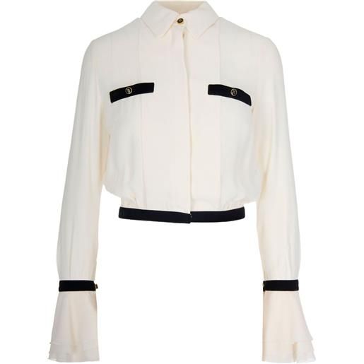 Elisabetta Franchi camicia bicolore - bianco