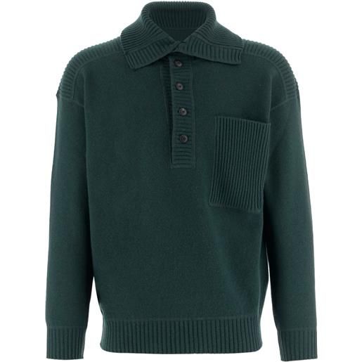 Giorgio Armani polo con abbottonatura - verde