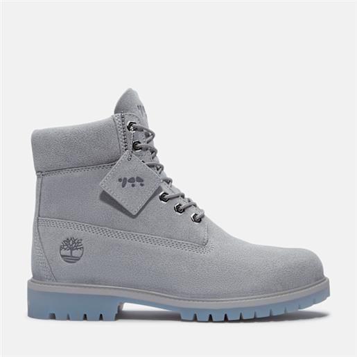 Timberland - stivale premium 6-inch Timberland x ice studios da uomo in grigio scuro, uomo, grigio, taglia: 44.5