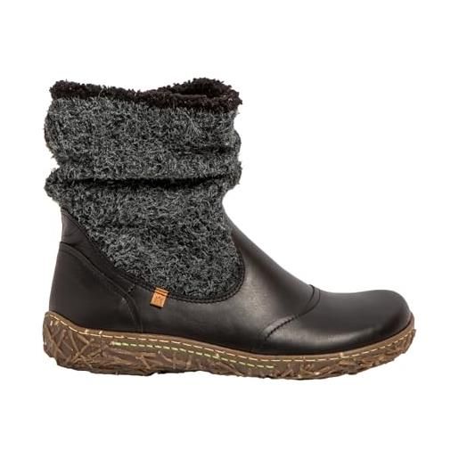 El Naturalista n758p nido, stivaletti bassi con lacci donna, wulf black, 39 eu larga