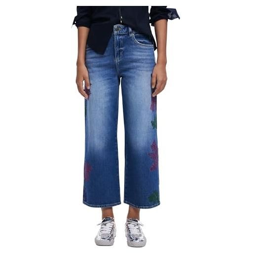 Desigual jeans denim donna azzurro