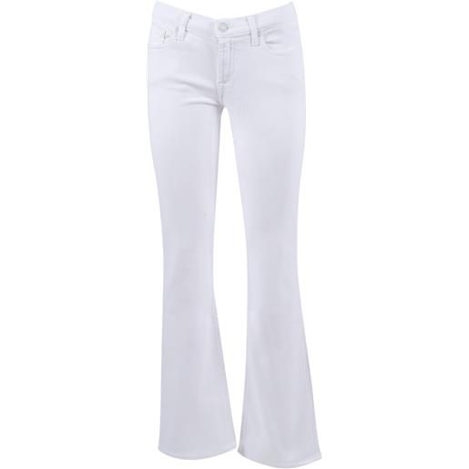 7 FOR ALL MANKIND original bootcut tailorless broken twill white