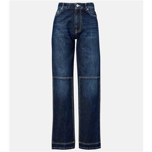 Jean Paul Gaultier jeans a gamba larga con cut-out e vita alta