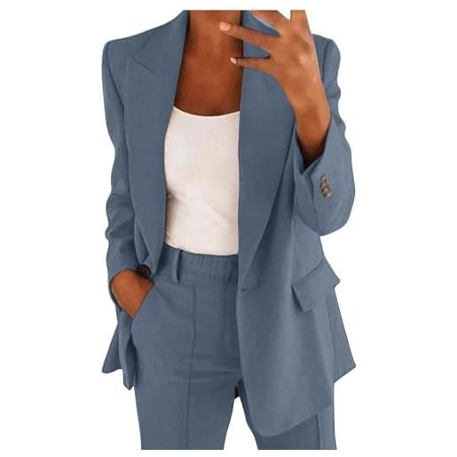 Generico completo da donna pantaloni e giacca tailleur donna leggeri ufficio suit slim fit tailleur e giacche da eleganti