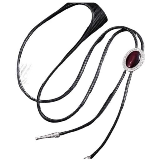 NRBMZYEN bolo tie bolo cravatta per donne uomini camicia vintage papillon cravatta accessori gioielli, viola, taglia unica