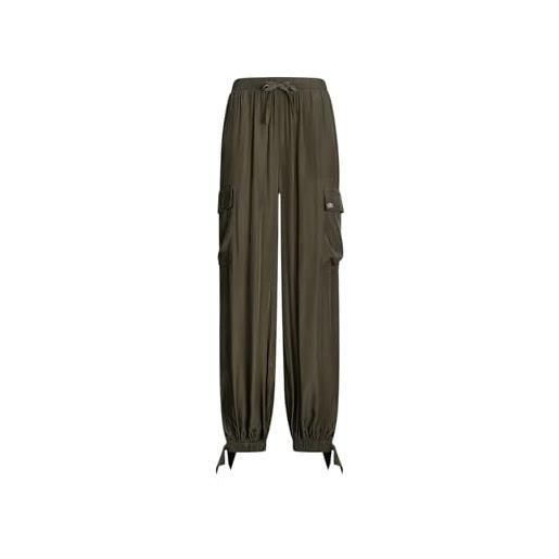 Liu Jo donna pantaloni tuta poliestere verde scuro l