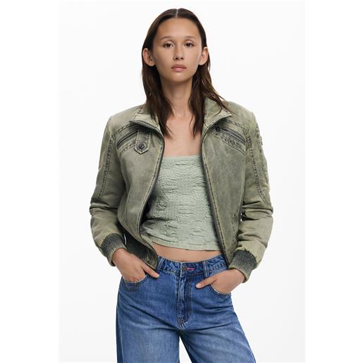 Desigual, giacca corta con cintura, donna, nero, l