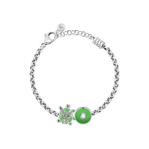 Morellato drops bracciali donna in acciaio, smalto, cristalli, idea regalo maestra - scz1213
