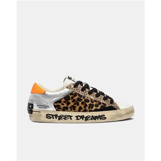 CRIME LONDON distressed leopard glitz