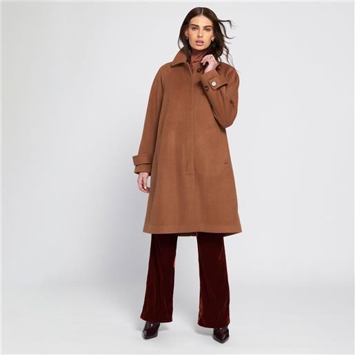 ELLE cappotto lungo maniche regolabili con bottoni