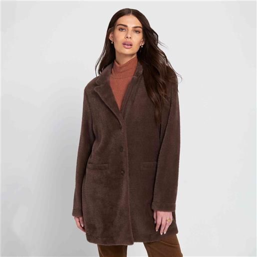 ELLE cappotto lungo teddy