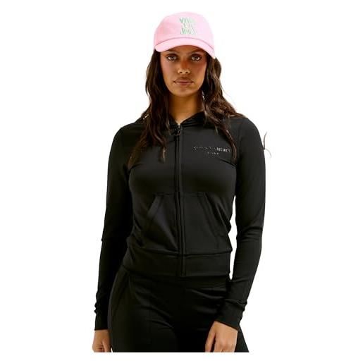 Juicy Couture ennis hoodie kapuzensweatjacke, sweatjacke mit kapuze und reißverschluss in verschiedenen farben felpa con cappuccio, juicy pink, s donna