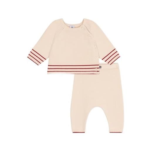 Petit Bateau a0cey set da 2 pezzi, valanga/corrida, 0-3 mesi unisex-bimbi