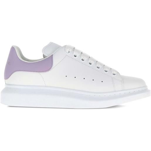 Alexander McQueen sneakers oversize in pelle - bianco