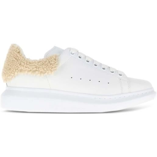 Alexander McQueen sneakers oversize in pelle - bianco