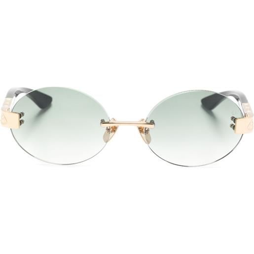 Maybach eyewear occhiali da sole the magic ii ovali - verde
