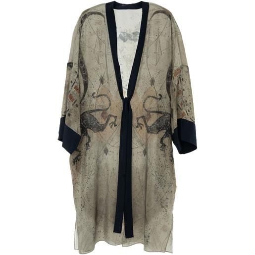 YANGKEHAN cappotto con stampa - toni neutri