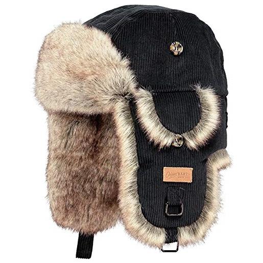 Barts kamikaze cappello bomber rib cord nero