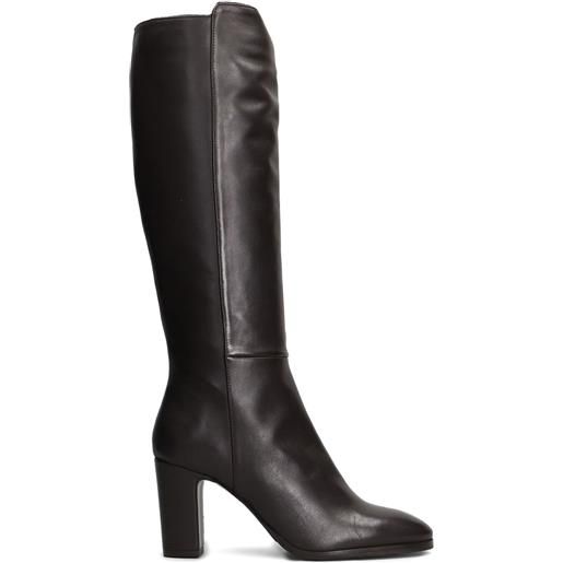 Julie Dee stivali con zip - marrone