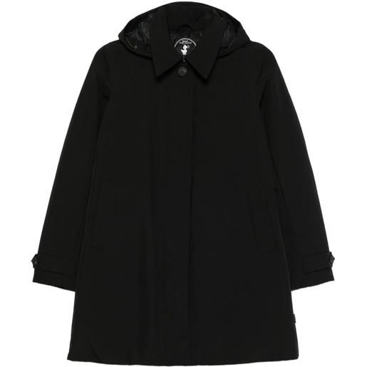 Save The Duck cappotto gab con cappuccio - nero