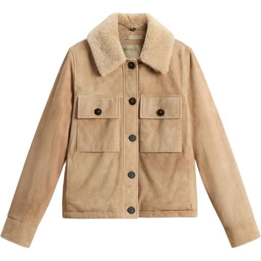 Woolrich giacca con colletto shearling - toni neutri