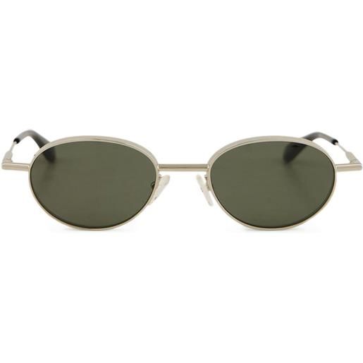 Alexander McQueen Eyewear occhiali da sole ovali - argento
