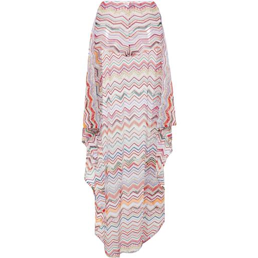 Missoni gonna con motivo a zigzag - rosso