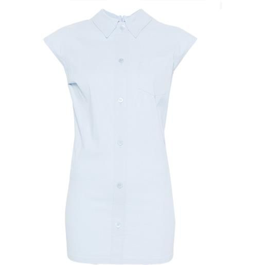 Issey Miyake blusa a maniche corte