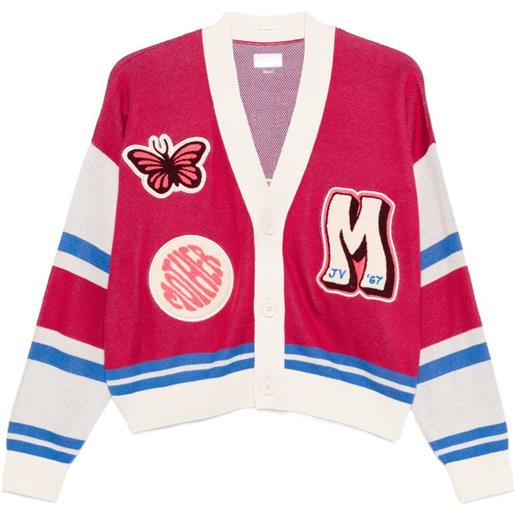 MOTHER cardigan con applicazione - rosa
