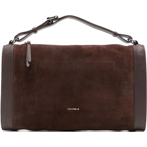 Coccinelle borsa tote con inserti - marrone