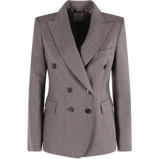 Kiltie giacca doppiopetto - grigio