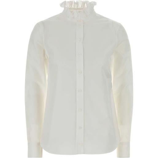 Alexander McQueen camicia con ruches - bianco